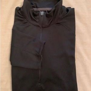 Men's Patagonia Midweight Capilene Baselayer 1/4 Zipped Top- Black  size S